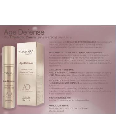 Casmara Age Defense Pro & Prebiotic Cream 50ml - Anti-Aging Moisturizer for Healthy Skin | International Shipping Available - Buy Online on GoSupps.com