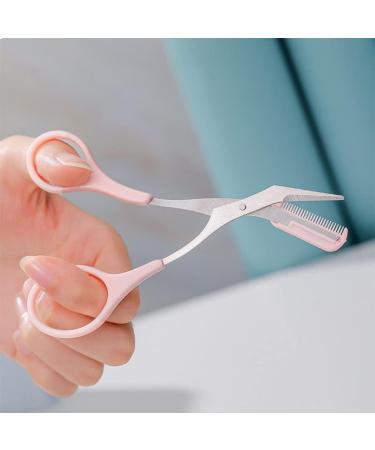 Minkissy 3 Set Crescent Moon Eyebrow Trimmer Kit | Women s Facial Razor Brow Scissors & Accessories | Best Beauty Tools for Perfect Eyebrows - International Shipping Available - Buy Online on GoSupps.com