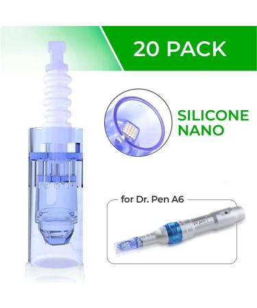 Dr. Pen Ultima A6 Silicone Nano Cartridges - 20 Pack (0.25mm) - Disposable Replacement Parts - Buy Online on GoSupps.com