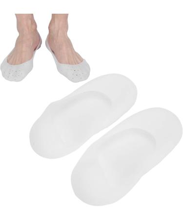 Silicone Gel Moisturizing Socks - Anti-Cracking Breathable Anti-Slip Foot Protector for Men & Women - L Size (White) - Buy Online on GoSupps.com