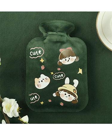 Body warmer Bag warm hot water bottle Mini portable plush washable water injection safety warm hands bag hand warmer hot water bottle (color: i)
