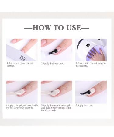 BISHENGYF Milky White Gel Nail Polish 10ml - UV LED Soaking Nail Art Gel for Salon & Home Use - Buy Online on GoSupps.com