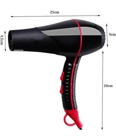 Portable Hairdryer Professional Hair Dryer Travel Hair Dryer 1200W Hot and Cold Blow Dryer with Nozzles 2 Speed and 3 Heat Settings DC Motor Quiet and Light Suitable for Family Travel Small - Buy Online on GoSupps.com