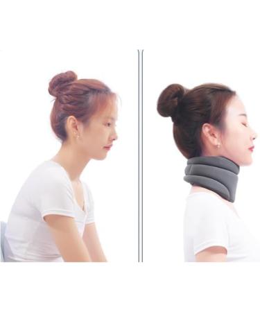 Cervicorrect Neck Brace by Healthy Lab Co | Soft Cervical Collar for Neck Pain & Snoring | Comfortable Support for Sleep (Gray) - Buy Online on GoSupps.com