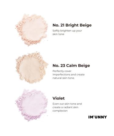 IM UNNY Velvet Loose Setting Powder - Light Tone Translucent Powder for Face Makeup 12g (No. 21 Bright Beige) - Buy Online on GoSupps.com