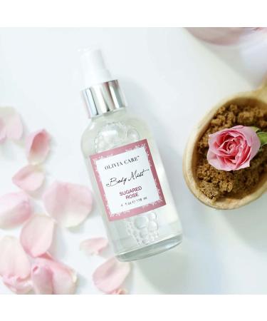 Olivia Care Body Mist Spray Made with Natural Sugared Rose Fragrance Scent - Refreshing Soothing & Moisturizing - Eliminate Odor with Fresh Floral Aroma - Buy Online on GoSupps.com