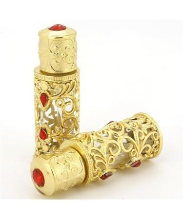 DFJOENVLDKHFE Glass Perfume Bottle Jewelry Enamel Fancy Crystal Perfume Bottle Refillable Empty Perfume Bottle 3mlGolden 3 - Buy Online on GoSupps.com