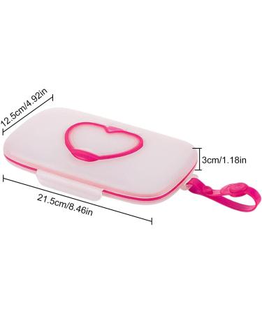 Travel Size Wipe Holder Travel Wipes Dispenser Handle Design Dust-Proof Wipes Dispenser Heart Shape Opening for Keep Wipes Moisturized Fovolat - Buy Online on GoSupps.com