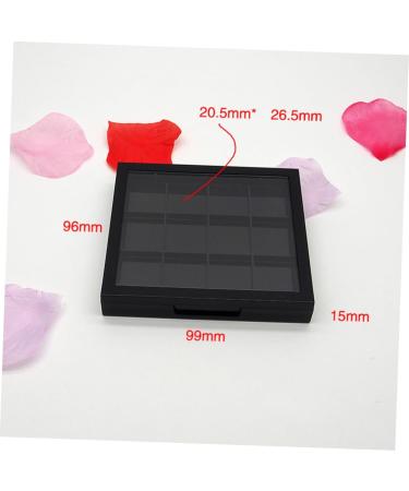 Angoily Makeup Containers 4 Pcs 12 Blush for Cheeks Eyeshadow Containers Empty Highlight Accessories Empty Box Travel Pack 1 count (Pack of 1) Blackx4pcs - Buy Online on GoSupps.com