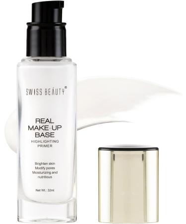 DX3 Real Makeup Base Highlighting Primer| Skin-Hydrating Poreless Primer With Natural Glow Finish For Face Makeup |Shade - Natural Tint 32Ml - Buy Online on GoSupps.com