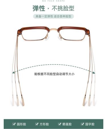 Square Metal Frame Blue Light Blocking Glasses for Men & Women | Anti UV Ray Computer & Reading Glasses - Rose Gold Tea - 53mm - Buy Online on GoSupps.com