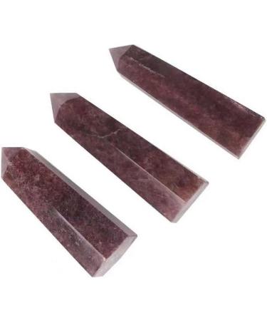 Crystal Ornaments 1pc 800g-2000g Natural Gemstone Stone red Strawberry Crystal Hexagonal Stud tip Component (Color : 1060g-1200g) - Buy Online on GoSupps.com