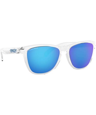 Oakley Frogskins Square Sunglasses - Crystal Clear/Prizm Sapphire - 55mm - Buy Online on GoSupps.com