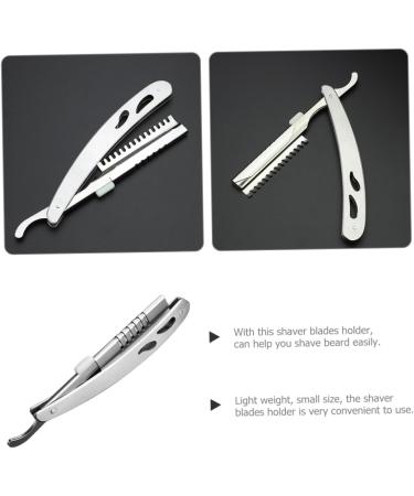 Minkissy Stainless Steel Razor Holder | Rustproof Hairdresser & Beard Shear Knife Holder for Men - International Shipping Available - Buy Online on GoSupps.com