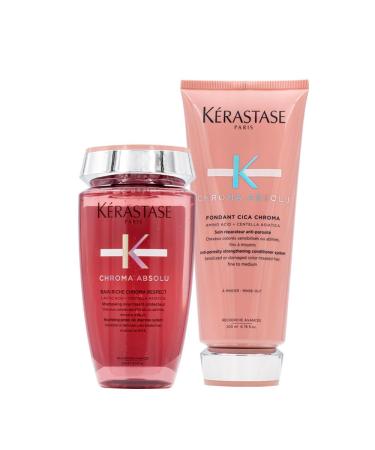 K RASTASE Kerastase Chroma Absolu Bain Riche Chroma Shampoo 250ml Fondant Cica Chroma 200ml thick hair