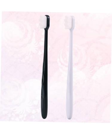 ULTECHNOVO Portable 2pcs White Household Bristle Toothbrush - Eco-Friendly Dental Care for All Ages - Buy Online on GoSupps.com