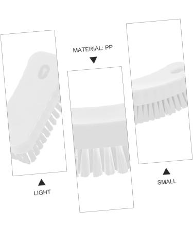 PLAFOPE Nail Brush Fingernail Clean Handle Fingernail Scrubber Finger Nail Scrubber Nail Scrubbing Brush Cleaning Brush Shoes Cleaner Shoe Cleaner White Food Grade Polyester Cleaning Ball 11.5x5cm White - Buy Online on GoSupps.com