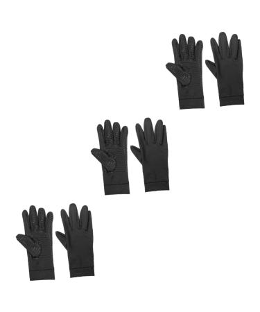 Healvian 3 Pairs Gloves Copper Chic Fitness 15% Spandex