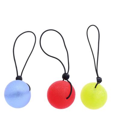 Plafope 3 pc exercises squeezeball stress balls stress balls stress balls fitness equipment tool power balls train fitness hand therapy palley sport gymnasium ball powerball ball squeezing 5.00x5.00cm as shown