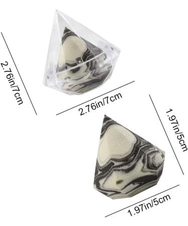 Makeup Sponge Diamond Shape Concealer Sponge Wet Dry Dual Use Beauty Sponge with Box for Cosmetic Liquid Foundation Concealer - Buy Online on GoSupps.com