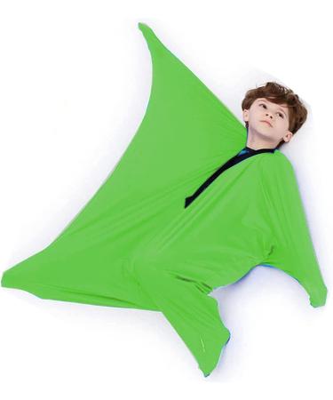 WGUST Body Sock Sensory Socks for Kids - Stretchable Sensory Sock Help Kids Relax and Focus - Easy to Wash Breathable Sensory Full Body Sock for Kids (Color : Green Size : M/Medium-69 * 119cm) M/Medium-69*119cm Green