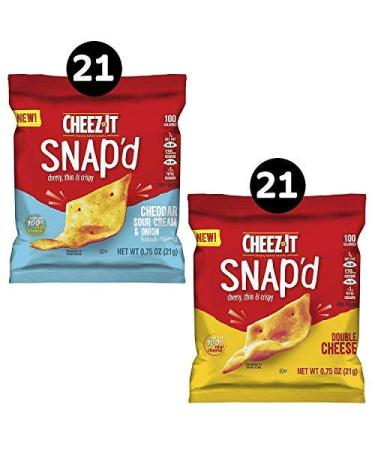 Cheez-It Snap'd Snack Crackers Variety Pack - Family Favorite for Kids & Adults - 42 x 0.75 oz - Buy Online on GoSupps.com