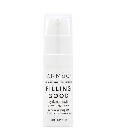 Farmacy Hyaluronic Acid Serum for Face - Filling Good Anti Aging Skin Care + Hydrating Face Serum - Plumping + Smoothing Wrinkle Serum to Visibly Firm Skin for a Youthful Complexion (5ml)