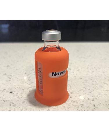 Insulin Vial Protector Case - Prevents Breakage - 2 Pack (Orange) - Buy Online on GoSupps.com