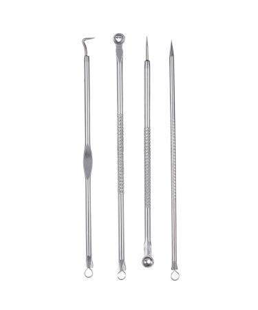 Xcello Blackhead Removal Needle Professional 4PCS Stainless Steel Blackhead Removal Kit