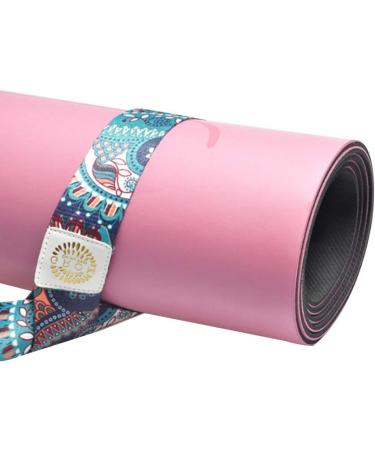 Almabner Yoga Mat Straps - Adjustable Printed Shoulder Strap for All Mats - Perfect for Fitness & Sports - Buy Online on GoSupps.com