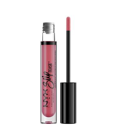NYX PROFESSIONAL MAKEUP Slip Tease Full Color Lip Oil Liquid Lipstick - Lowkey (Tea Rose) Lowkey 0.13 Fluid Ounce