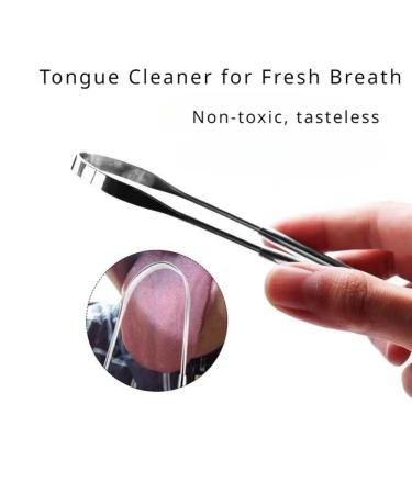 Stainless Steel Tongue Scraper - Fight Bad Breath & Enhance Oral Care | Travel Essential for Fresh Breath - Buy Online on GoSupps.com