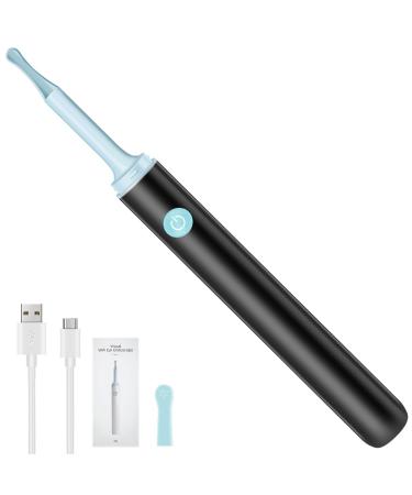Rorodoto XIMGirl Ear Wax Removal Tool with Camera Ear Cleaner With 1080p Wireless Ear Otoscope and Silicone Ear Spoon Ear Cleaner Compatible with Ipad Android Phone Suit for Adults (Black)