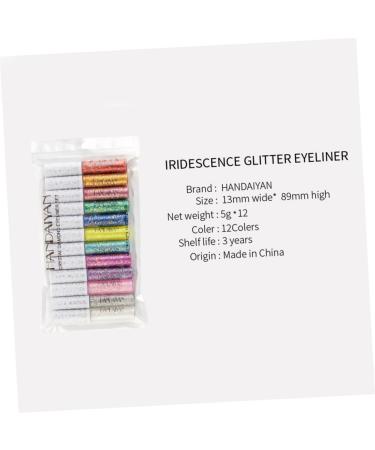 HAPINARY 12pcs Eye Shadow Eyeliner Shiny Eyeshadow Liquid Eyeshadow - Buy Online on GoSupps.com