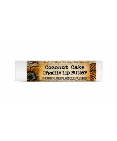 All-Natural Coconut Cake Lip Butter - Organic Handmade Lip Balm with Cold-Pressed Oils & Beeswax - Protects & Soothes Lips | DAYSPA Body Basics USA - Buy Online on GoSupps.com