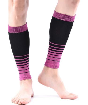 BESPORTBLE Calf Support Sleeve - Compression Wraps for Runners & Bike - Elastic Toeless Sock for Legs - Purple Leg Guard Shin Brace - Best Muscle Support for Sports - Buy Online on GoSupps.com