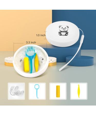 Patch Panda Clear Aligner & Retainer Case - Invisalign Compatible with Vent Holes | Cute & Minimalistic Design - Buy Online on GoSupps.com