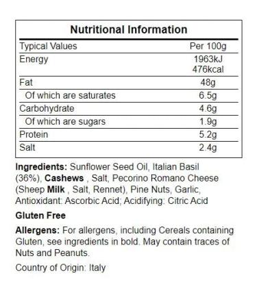 Monti Pesto Genovese 180g - Authentic Italian Pesto Sauce for International Shipping - Buy Online on GoSupps.com