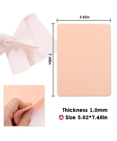 Anghie Tattoo Practice Skins - 10 Sheets 8''x6'' Double Sided Fake Skin for Tattoo Practice - Pink - 10pcs - Buy Online on GoSupps.com