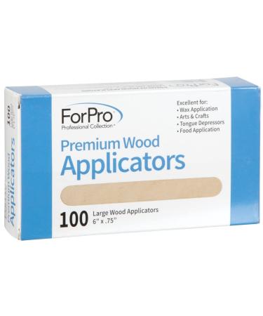 ForPro Premium Wood Applicators - Non-Sterile Hair Removal Waxing Sticks 100-Count - Buy Online on GoSupps.com