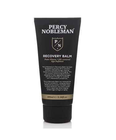 Recovery Balm by Percy Nobleman. Aftershave Balm. Post Shave. Oil Control Moisturiser for Men 100ml black