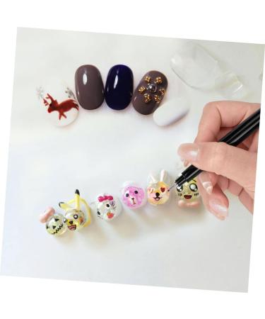 minkissy Nail Art Pen Nail Set Tool Black Nail Accessories Nail Art Design Tools Good Pens for Line Art Fine Line Art Pens Manicure Pen Nail Art Decor Pen Nail Salon Pen Body 1pc - Buy Online on GoSupps.com