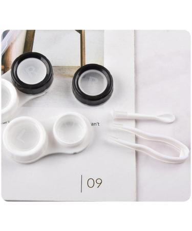 HRIPPY 5 Couples Contact Lens Case - Travel Lens Box for Clear Eyes | Stylish Pupil Cases in White & Black - Buy Online on GoSupps.com