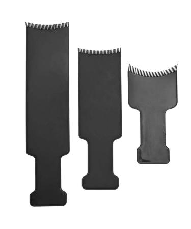 3 pieces Balayage Highlighting Board black hair color board Professional hairdressing hair color coloring board for hair dye and salon applications