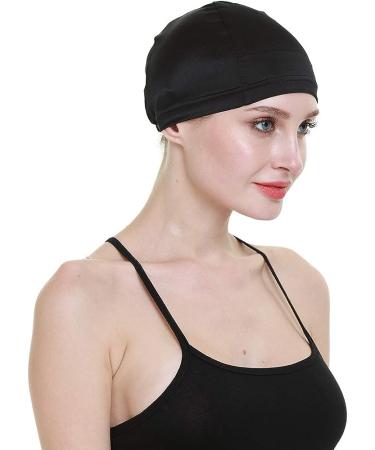 Wig Cap-100% Mulberry Silk for Bald Head | Breathable & Soft | Black Silk - Buy Online on GoSupps.com