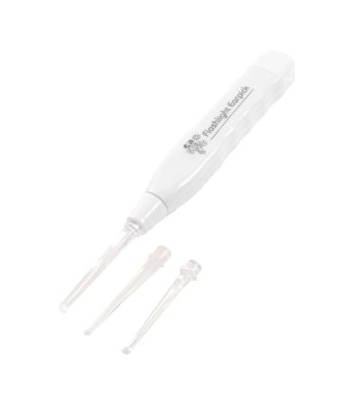 Qtqgoitem Healthy Tool Flashlight Earpick Ear Wax Clean Cleaner Curette White (Model: 883 e30 38a 49e 8ac)