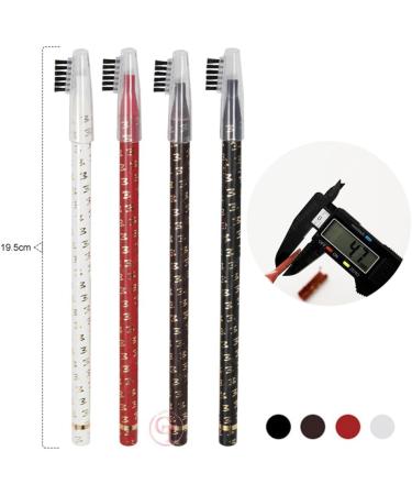 6pi ces crayons sourcils peel-off waterproof pour microblading maquillage permanent des sourcils naturel et longue tenue (Marron) - Buy Online on GoSupps.com