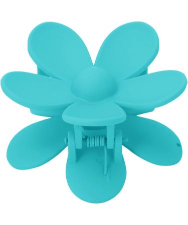 Hair Clip Hair Accessories Double Lock Tooth Design Flower Hair Clip Big Non Slip Matte Cute Women Girls Hair Accessories for Thick Normal Thin Hair(Peacock blue) - Buy Online on GoSupps.com