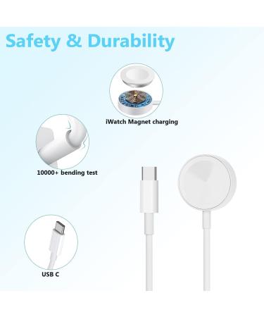 20W PD USB C Fast Charger for Apple Watch Ultra Series 7 8 | 3.3FT Magnetic Charging Cable | Compatible with Apple Watch Series 1-8 - Buy Online on GoSupps.com