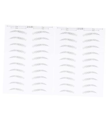 LALADEFIEE 2 Pairs Eyebrow Sticker Lumentes Magnetic Eyelashes False Eyelashes Elf Brow Gel Eyebrows Black